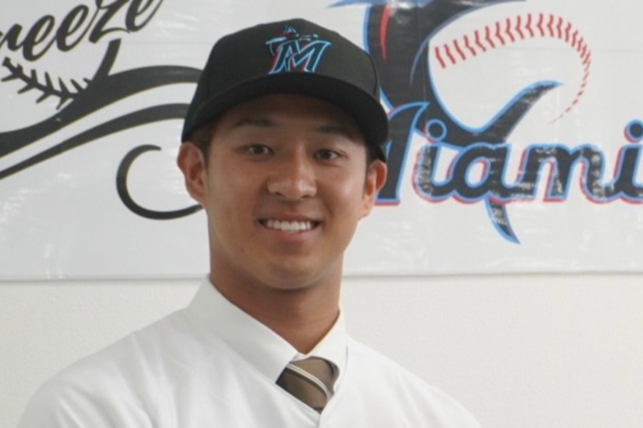 マーリンズを解雇となった元広島・中村来生【写真:宮脇広久】