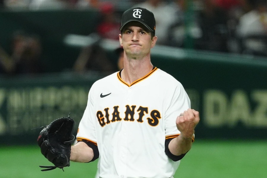 巨人から自由契約となったフォスター・グリフィン【写真：小林靖】