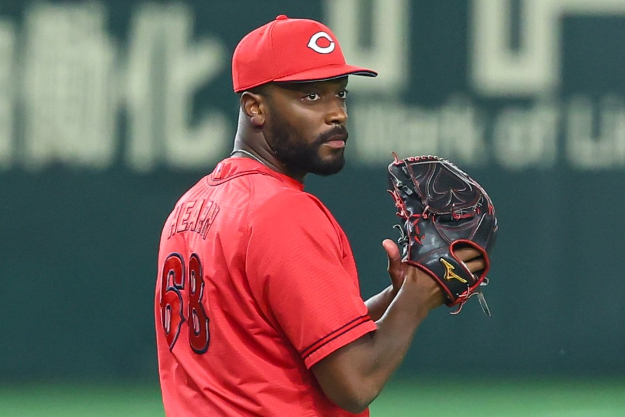 広島のテイラー・ハーン【写真：加治屋友輝】