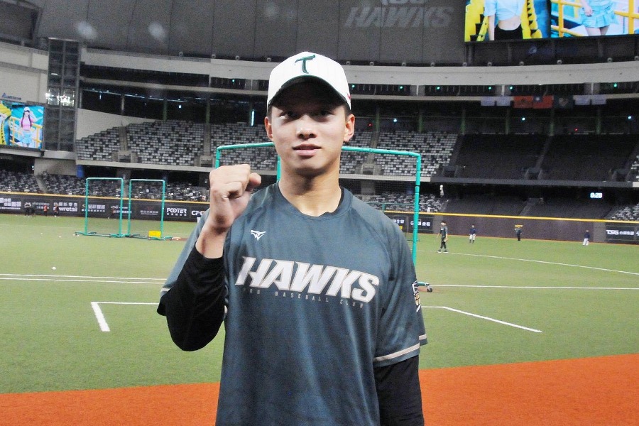台鋼ホークスの曾子祐【写真:篠崎有理枝】