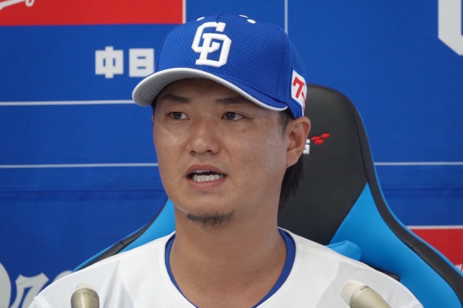 現役引退を発表した佐藤龍世【写真:木村竜也】