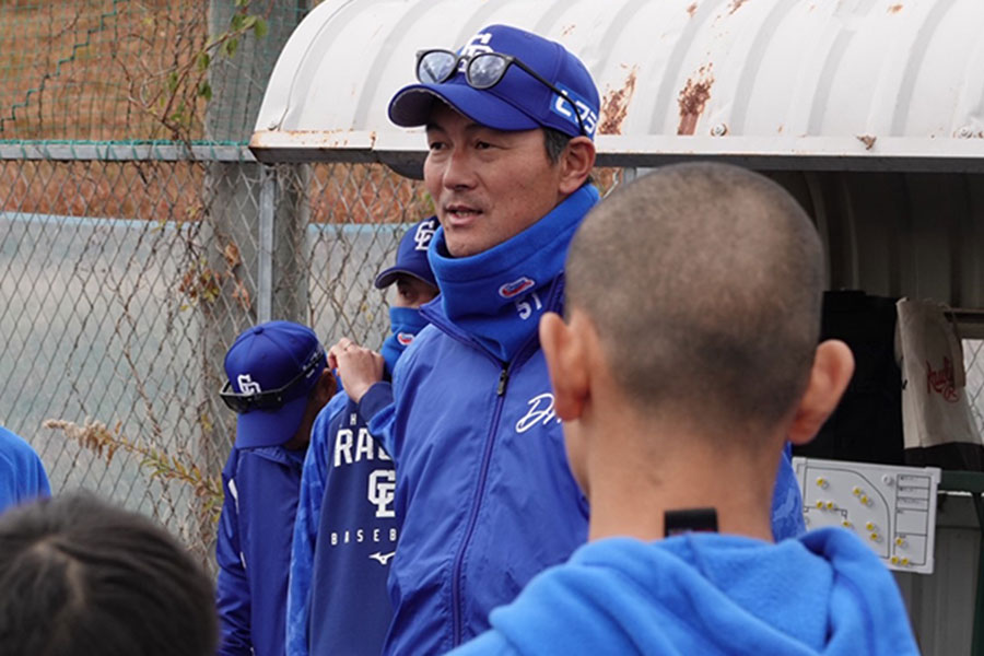ドラゴンズジュニア・山北茂利監督【写真：木村竜也】
