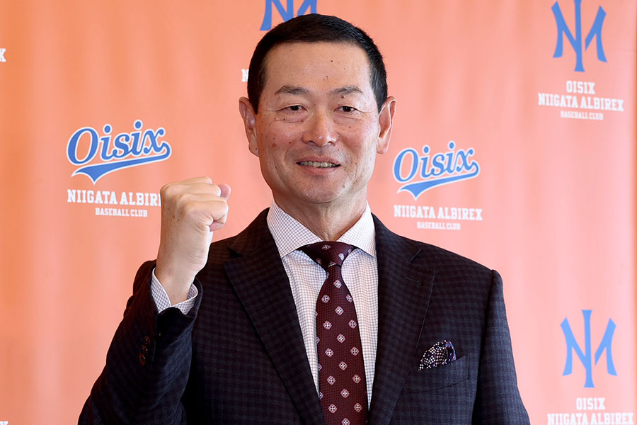 CBO就任会見に出席した桑田真澄氏【写真:加治屋友輝】