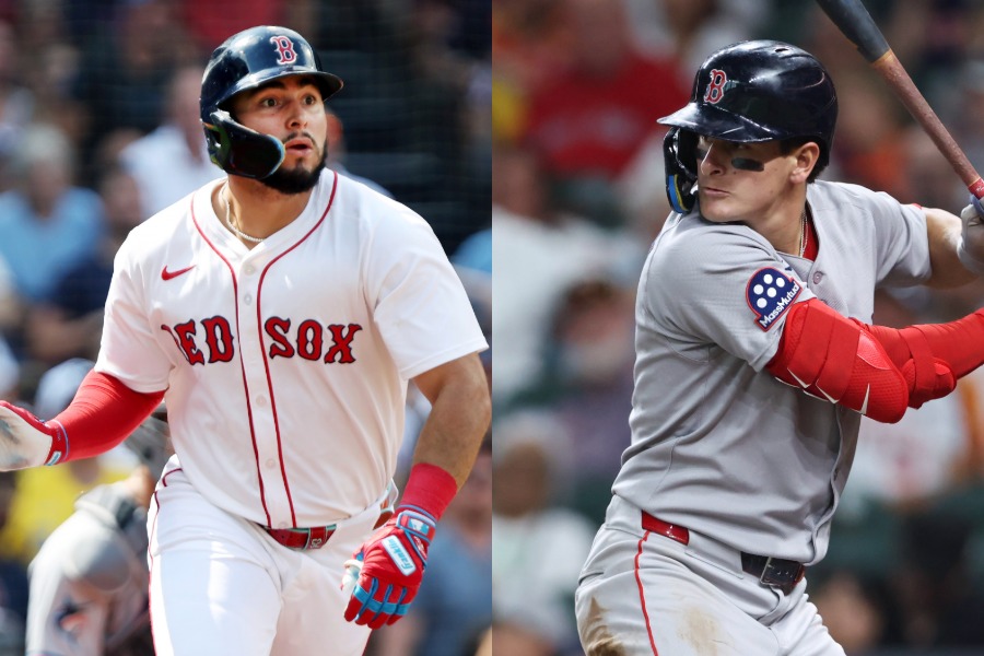 Rソックスのウィルヤー・アブレイユ（左）とロマン・アンソニー【写真：アフロ】