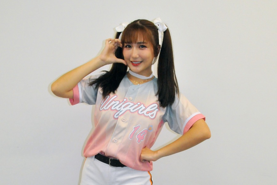 統一ライオンズのチアガール「Uni-girls」のミナ【写真：篠崎有理枝】