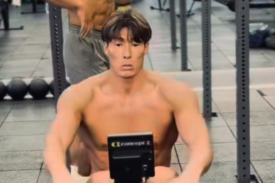 糸井嘉男氏が公開したトレーニングする様子（写真はスクリーンショット）