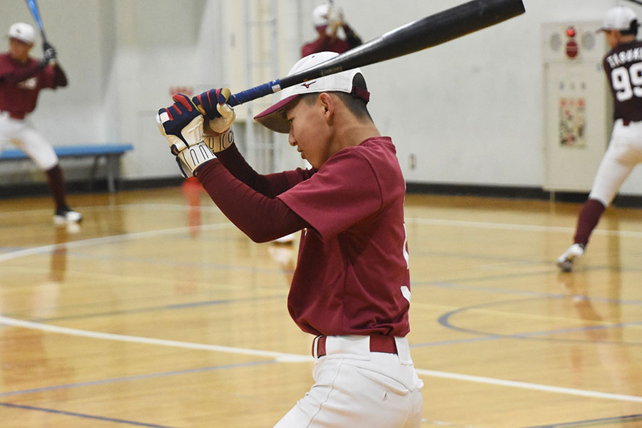 楽天ジュニアの練習の様子【写真：川浪康太郎】