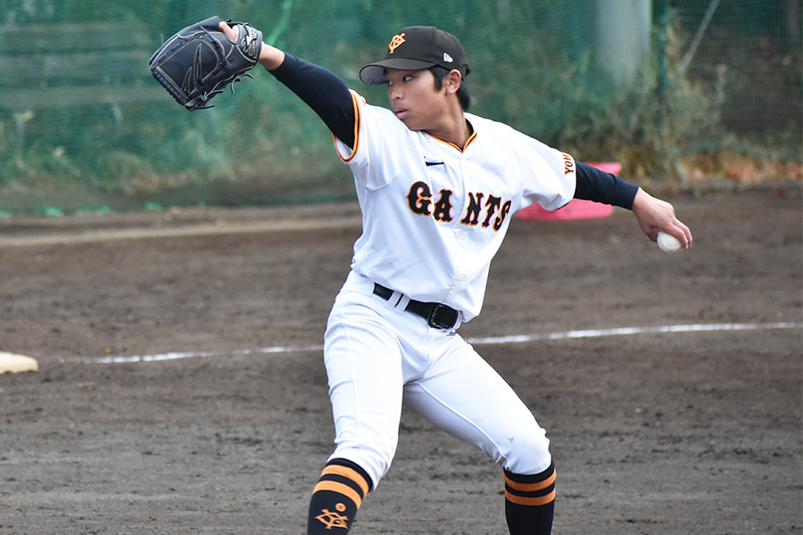 巨人ジュニア・割石有音【写真：高橋幸司】