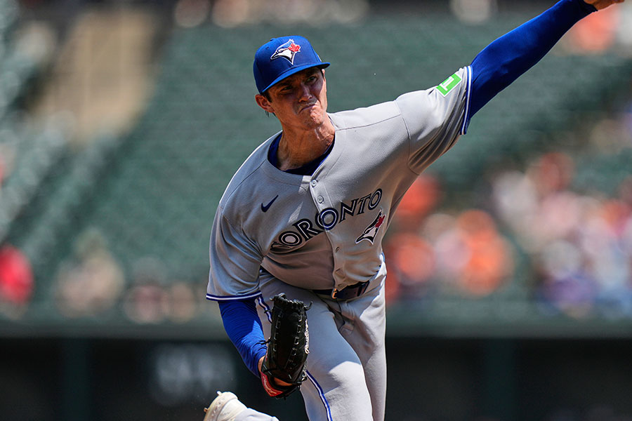 阪神が獲得を発表した前ブルージェイズのイーストン・ルーカス【写真：アフロ】