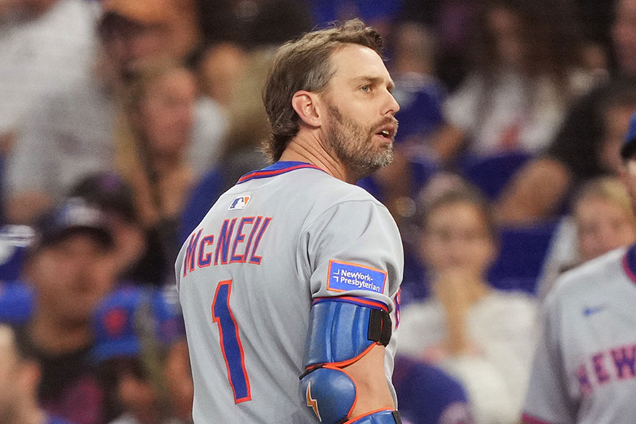 アスレチックスにトレードされたジェフ・マクニール【写真：アフロ】