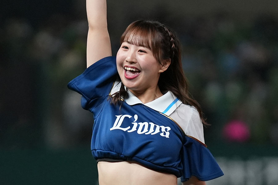 bluelegendsを卒業するMahoさん【写真：球団提供】