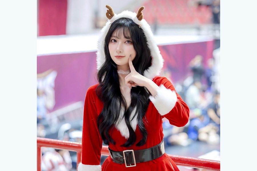 台鋼ホークスのチアガール「Wing Stars」の一粒さん（画像はスクリーンショット）（画像はスクリーンショット）