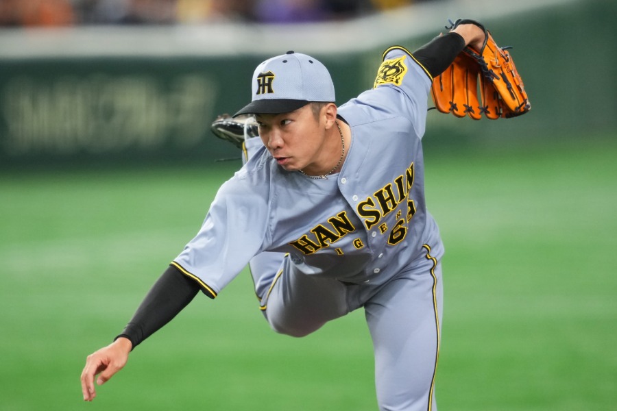 阪神・石井大智【写真：イワモトアキト】