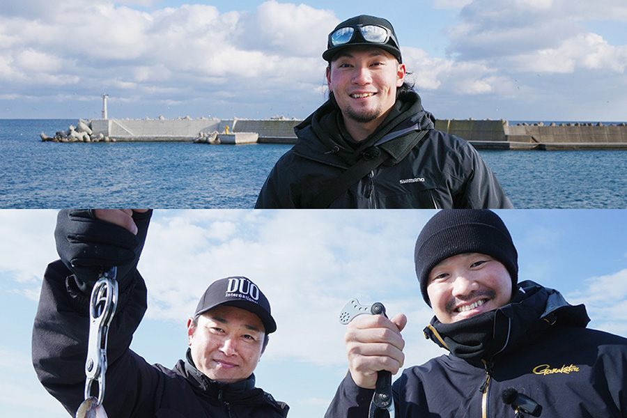 日本ハム・伊藤大海（上）、銀次氏（左下）、T-岡田氏【写真：PLM】