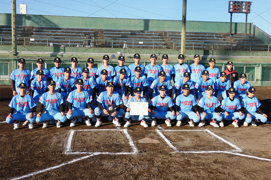 準優勝の松戸中央ボーイズ【写真：日本少年野球連盟】