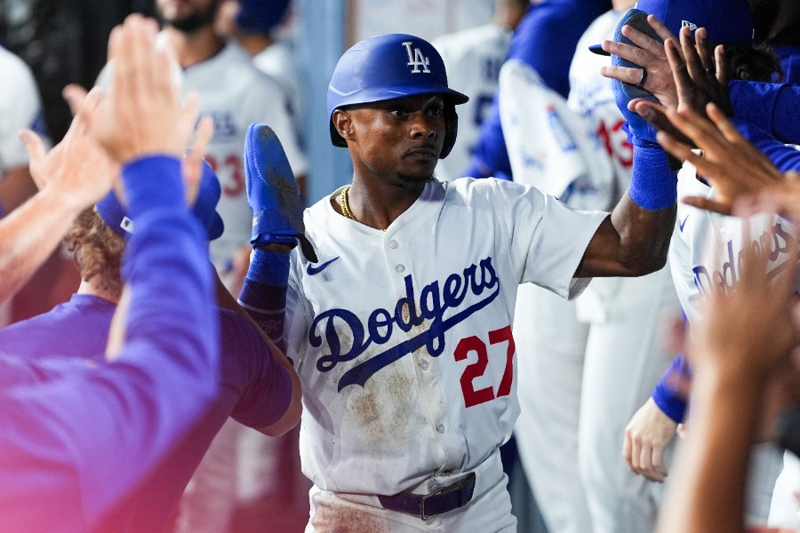 ドジャースのエステウリー・ルイーズ【写真：イワモトアキト】