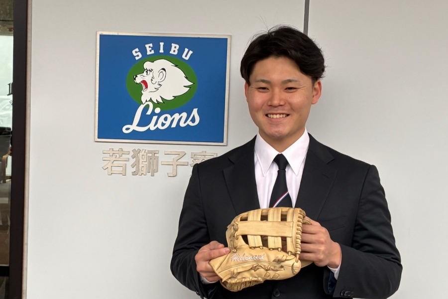 若獅子寮に入寮した西武・秋山俊【写真：伊藤順一】