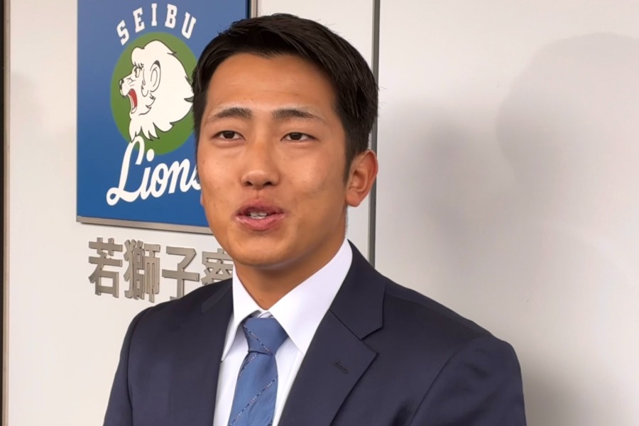 若獅子寮に入寮した西武・川田悠慎【写真:伊藤順一】