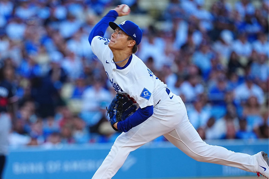 制球力に定評のあるドジャース・山本由伸【写真:荒川祐史】