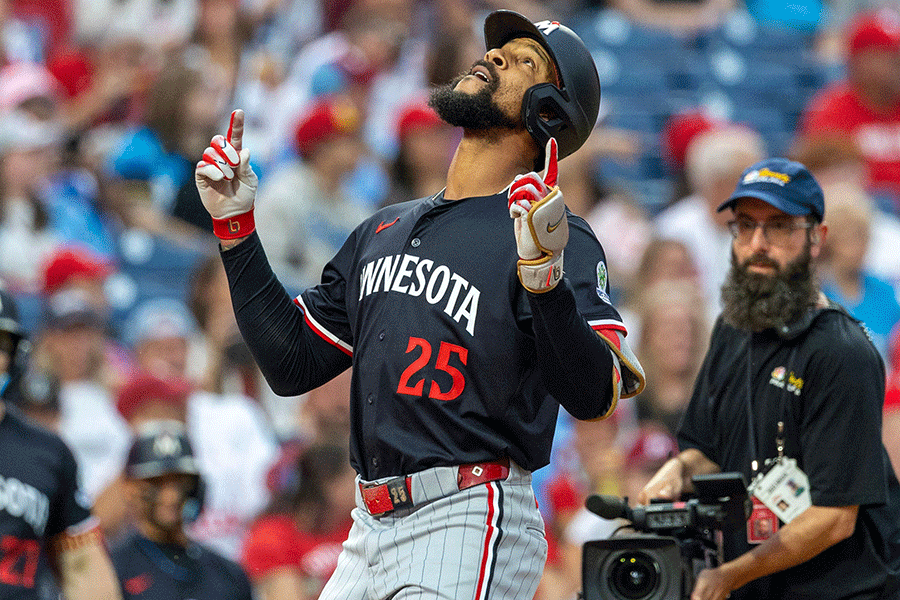 米国代表参戦が決まったツインズのバイロン・バクストン【写真：アフロ】