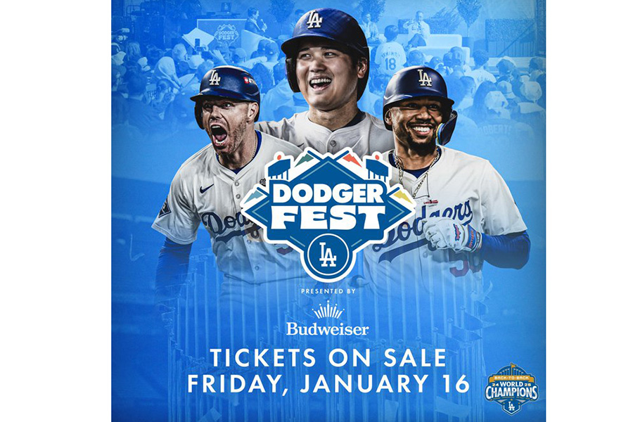 ドジャースが公開した告知用の特別画像【画像提供：ドジャース】
