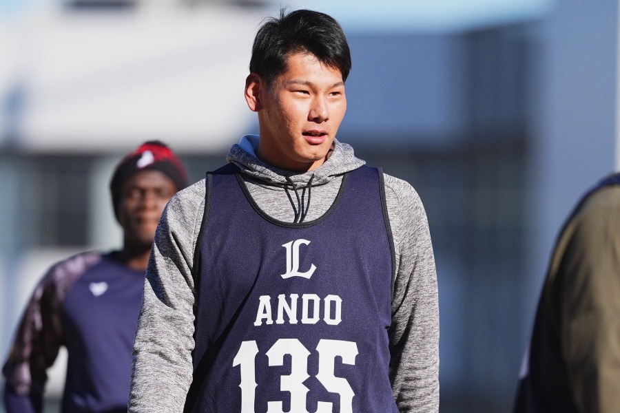 西武・育成7位の安藤銀杜【写真：小林靖】