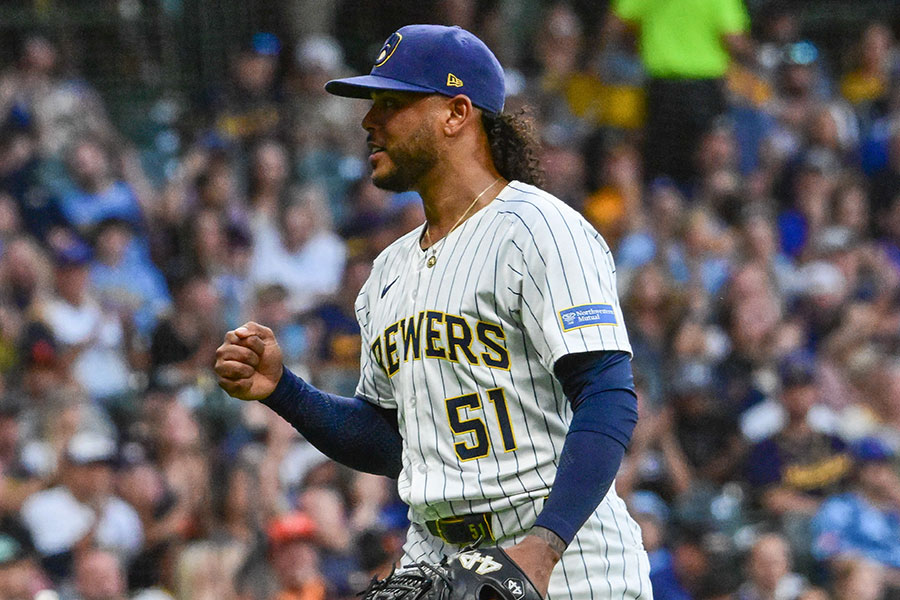 ブルワーズのフレディ・ペラルタ【写真：ロイター】