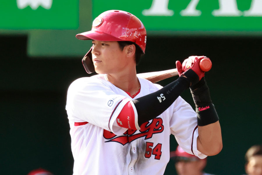 元広島・韮澤雄也【写真:小池義弘】