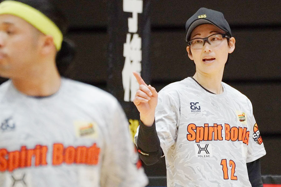 Baseball5日本選手権に参加したソフトボール元日本代表・渥美万奈【写真：宮脇広久】