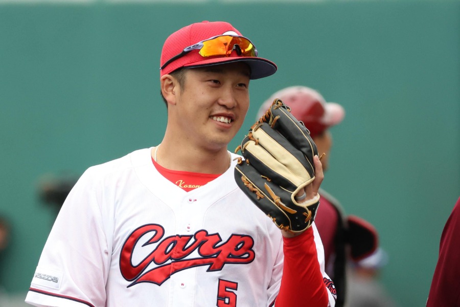 広島・小園海斗【写真：栗木一考】