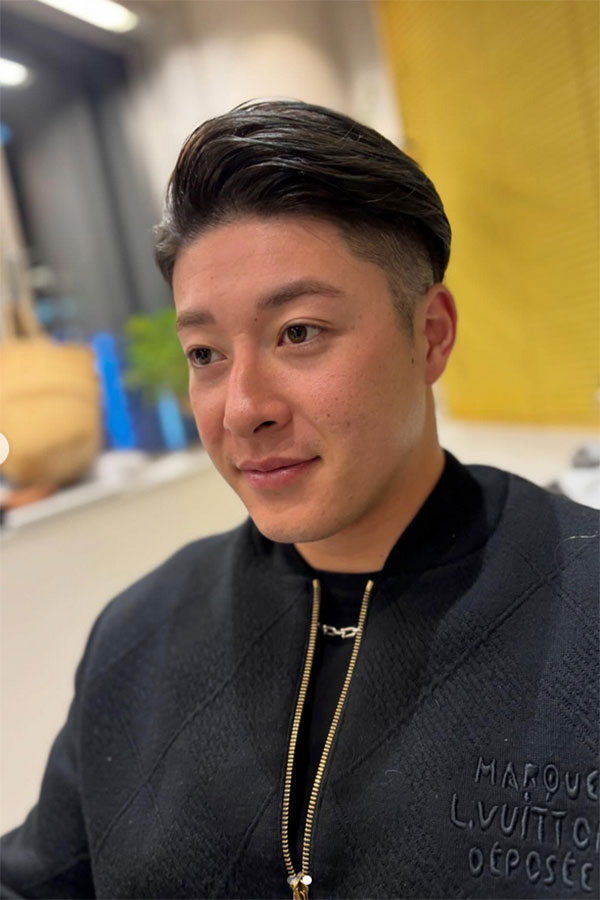 吉田輝星が公開した散髪後の姿(写真はスクリーンショット)