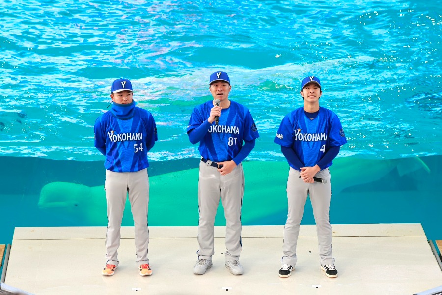 ビジターユニホームのデザインが発表された【写真：小池義弘】.