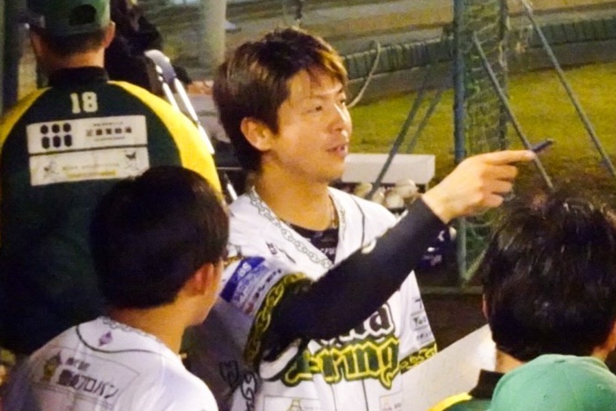 九州アジアリーグ・大分B-リングス時代の白崎浩之氏【写真：本人提供】