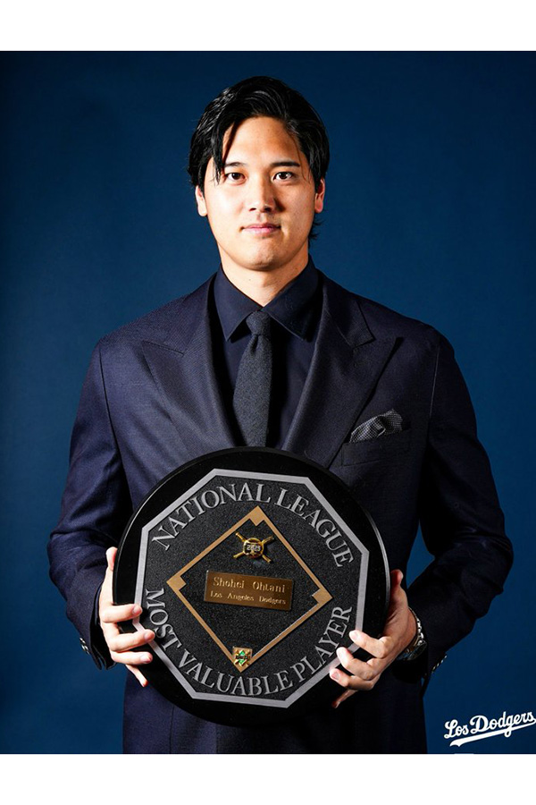 ドジャース公式Xが公開した大谷翔平の写真【写真提供：ドジャース】