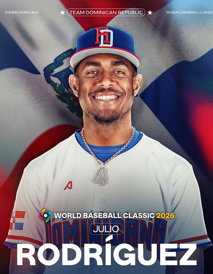 ドミニカ共和国代表に選ばれたフリオ・ロドリゲス(MLB公式Xより)