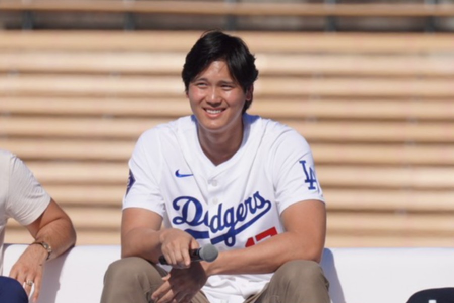 ドジャーフェストに参加したドジャース・大谷翔平【写真：上野明洸】