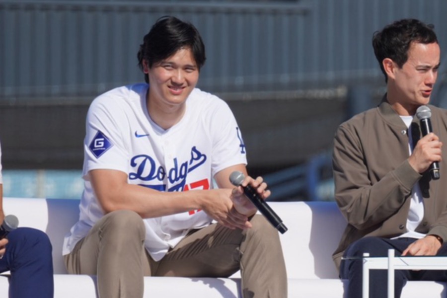 ドジャーフェストに参加したドジャース・大谷翔平【写真：上野明洸】
