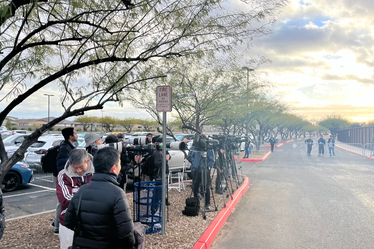 2年前のドジャースキャンプ地の様子。規制はなかった【写真：小谷真弥】