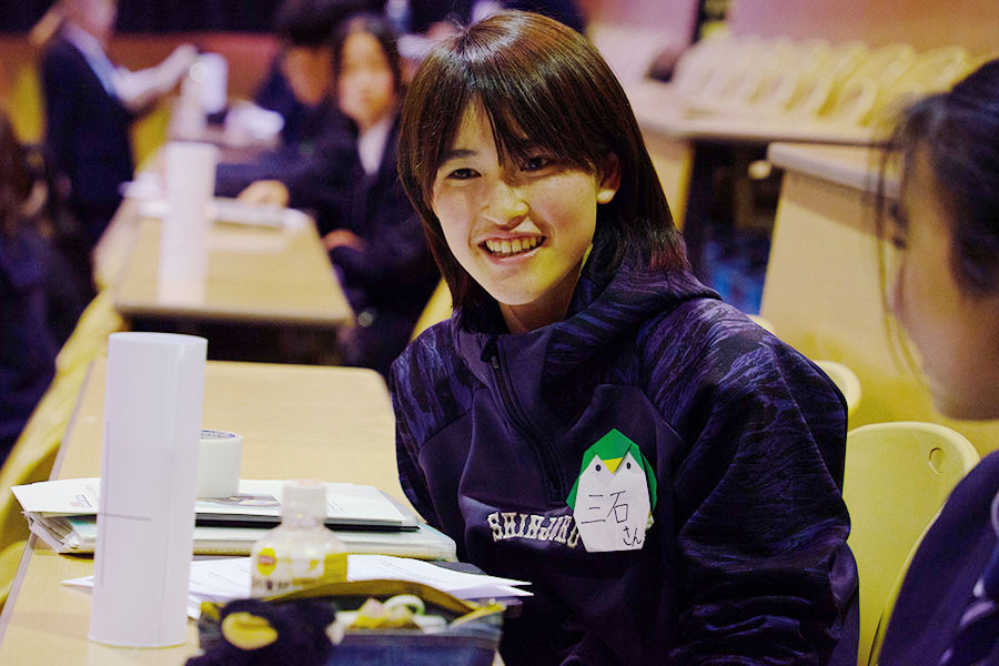 マネージャーサミットに登壇した三石結菜さん【写真：磯田健太郎】