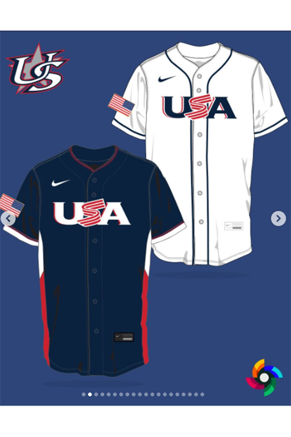 公開された米国代表のユニホーム【写真：MLB公式インスタグラムより】 