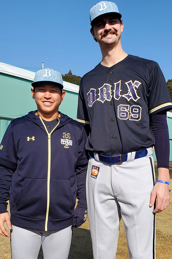 オリックス・宮城大弥（左）とショーン・ジェリー【画像：公式インスタグラムより】