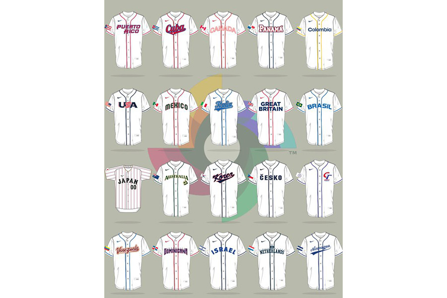 MLBが公開した代表ユニホーム【画像：MLB公式Xより】