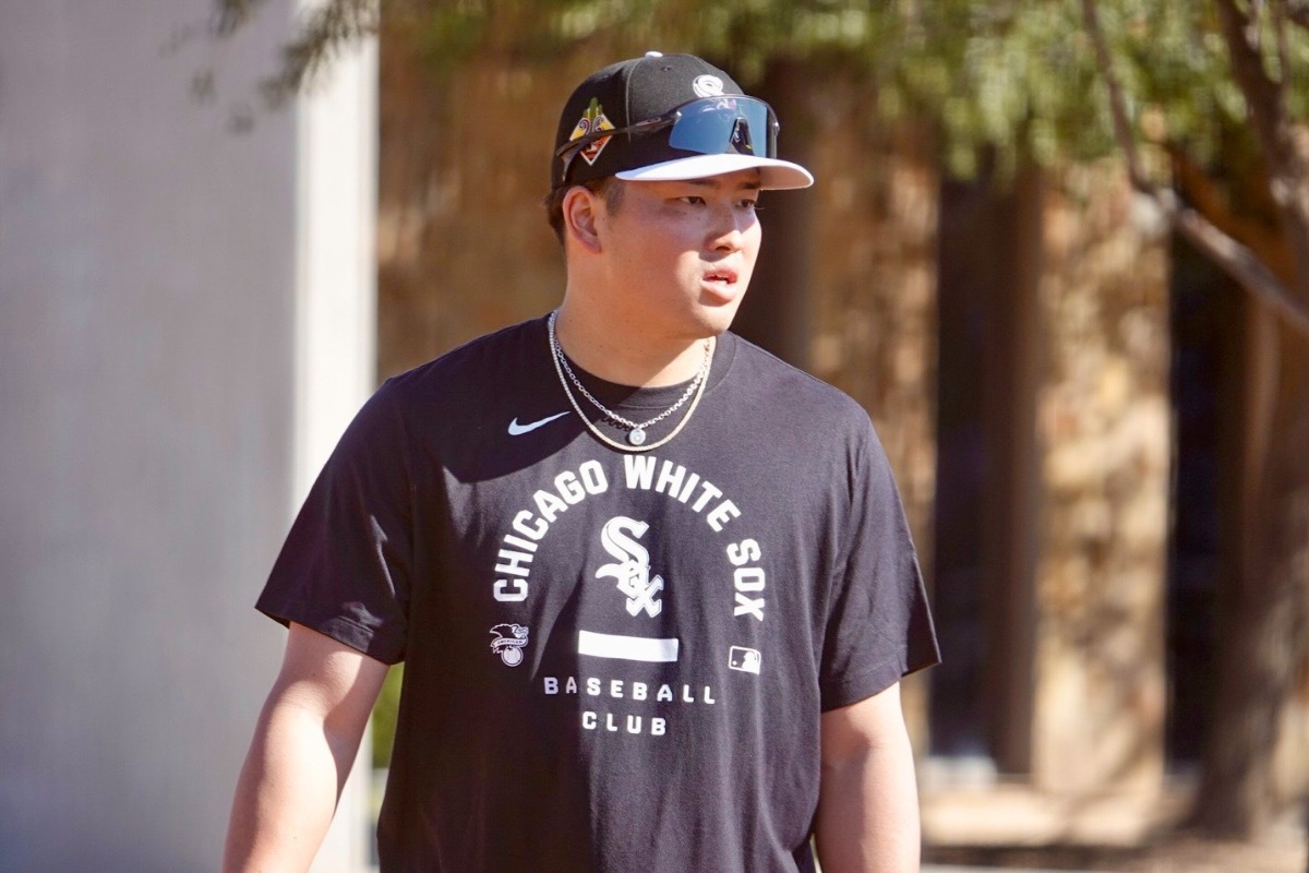 キャンプ施設で始動したホワイトソックスの村上宗隆【写真：小谷真弥】