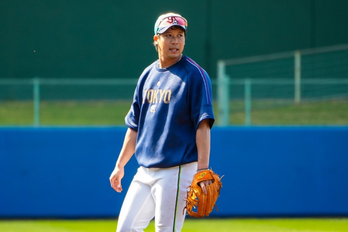 引き締まった表情の山田哲人【写真：町田利衣】