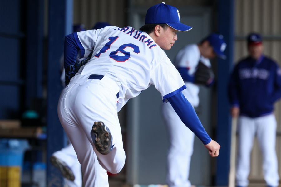 ドラフト2位で入団した中日・櫻井頼之介【写真：加治屋友輝】