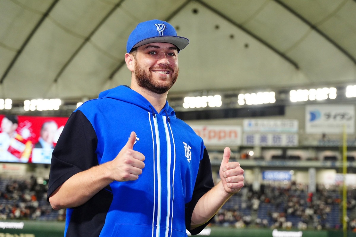 DeNA時代のアンソニー・ケイ【写真：小林靖】