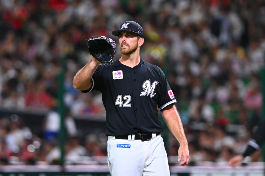 タイガースのブライアン・サモンズ（写真はロッテ時代）【写真：古川剛伊】