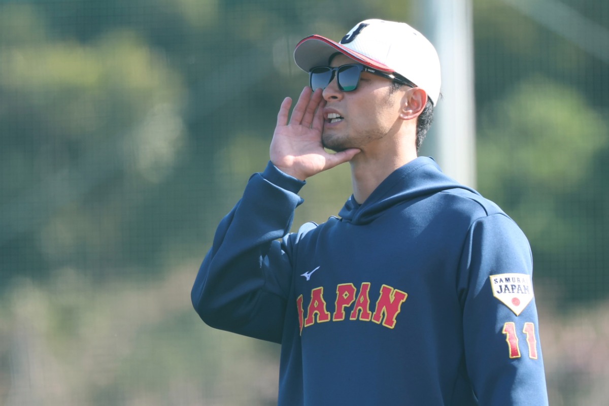 「侍ジャパン」臨時アドバイザーのダルビッシュ有【写真：加治屋友輝】