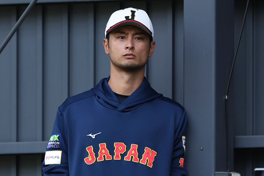 「侍ジャパン」臨時アドバイザーのダルビッシュ有【写真：加治屋友輝】