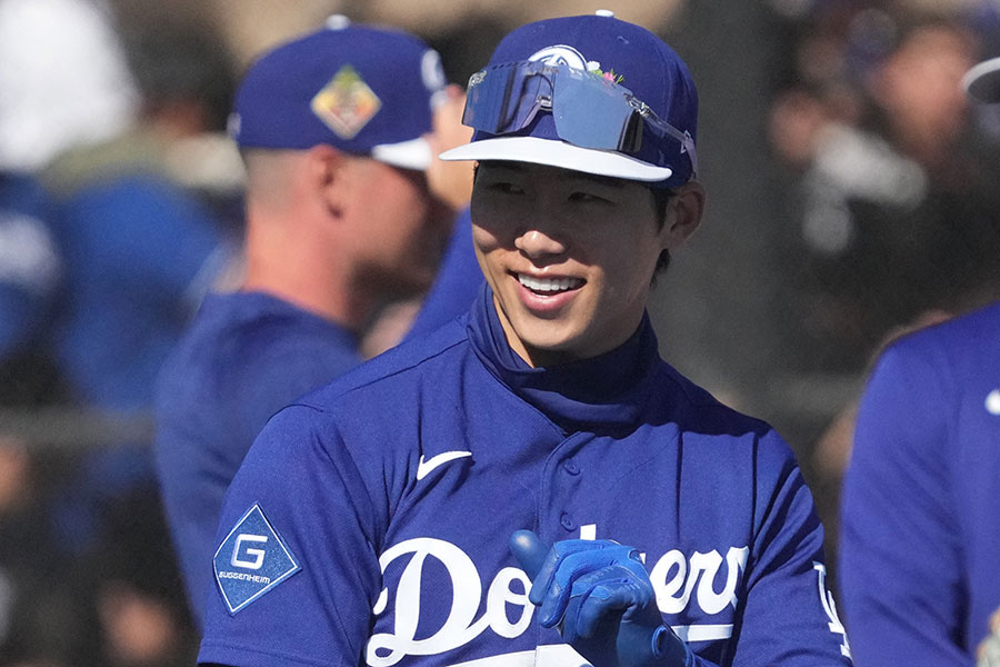 ドジャースのキム・ヘソン【写真：ロイター】